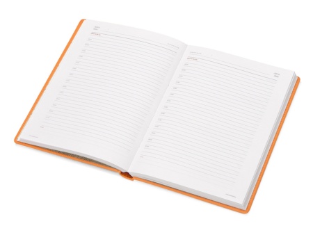 Ежедневник недатированный А5 Velvet, оранжевый Ежедневник недатированный А5 Velvet, оранжевый