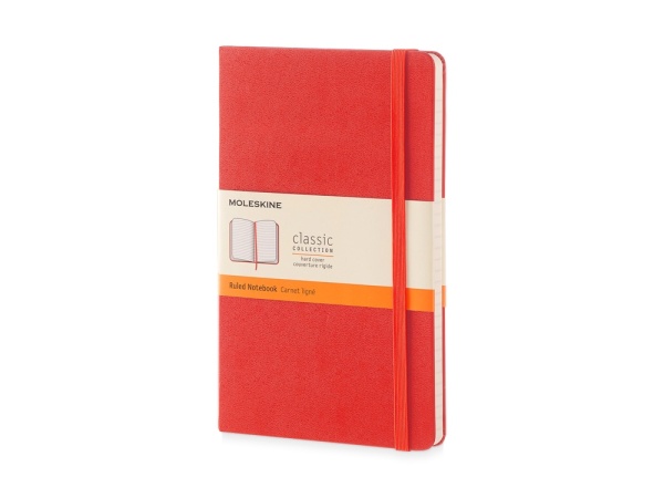 Записная книжка Moleskine Classic (в линейку) в твердой обложке, Large (13х21см), красный Записная книжка Moleskine Classic (в линейку) в твердой обложке, Large (13х21см), красный