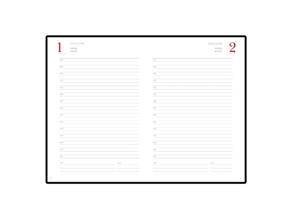 Ежедневник А5 полудатированный Boss, синий Ежедневник А5 полудатированный Boss, синий