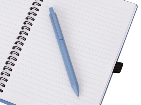 Блокнот А5 Toledo M с обложкой из пшеницы и пластика и шариковой ручкой Блокнот А5 Toledo M с обложкой из пшеницы и пластика и шариковой ручкой