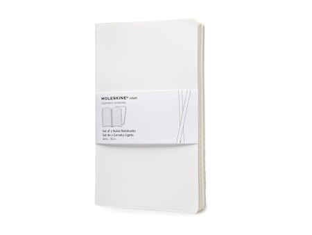 Записная книжка Moleskine Volant (в линейку, 2 шт.), Large (13х21см), белый Записная книжка Moleskine Volant (в линейку, 2 шт.), Large (13х21см), белый