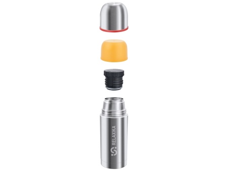 Термос Relaxika 102, 2 чашки, 500 мл, стальной