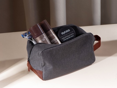 Несессер Fabrizio, серый/коричневый Несессер Fabrizio, серый/коричневый