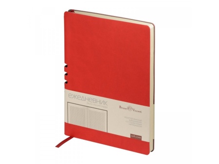 Ежедневник недатированный А5 Madrid, красный Ежедневник недатированный А5 Madrid, красный