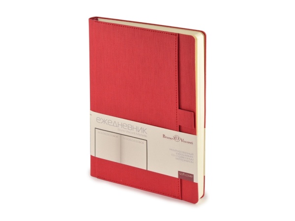 Ежедневник недатированный А5 Marseille, красный Ежедневник недатированный А5 Marseille, красный
