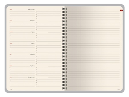 Еженедельник недатированный А5 Concept, бордовый Еженедельник недатированный А5 Concept, бордовый