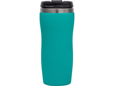 Термокружка Mony Steel 350 мл, soft touch, бирюзовый 320C