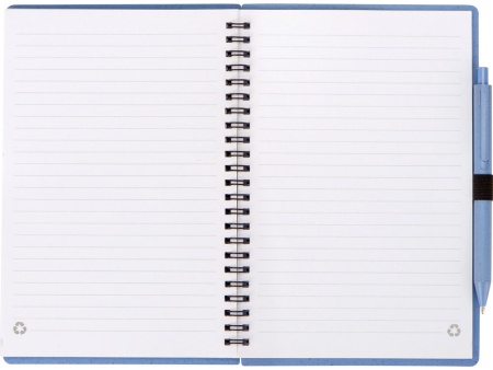 Блокнот А5 Toledo M с обложкой из пшеницы и пластика и шариковой ручкой Блокнот А5 Toledo M с обложкой из пшеницы и пластика и шариковой ручкой