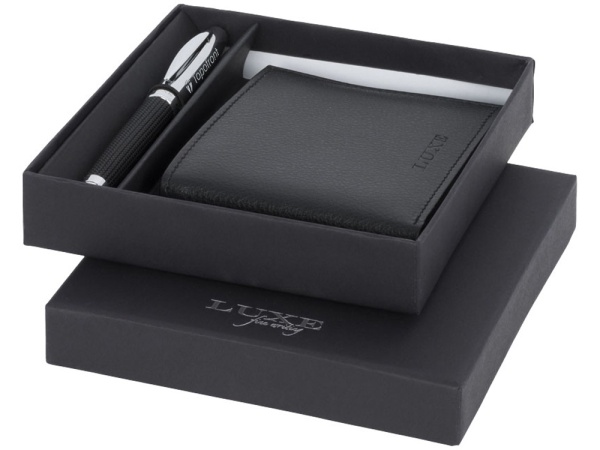 Подарочный набор: ручка шариковая, портмоне Подарочный набор: ручка шариковая, портмоне