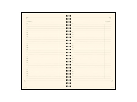 Ежедневник А5 недатированный Milano, оранжевый Ежедневник А5 недатированный Milano, оранжевый