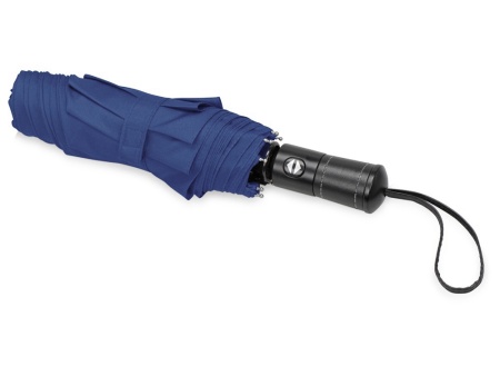 Зонт складной Ontario, автоматический, 3 сложения, с чехлом, темно-синий