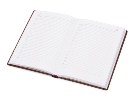 Ежедневник недатированный А5 Velvet, бордовый Ежедневник недатированный А5 Velvet, бордовый