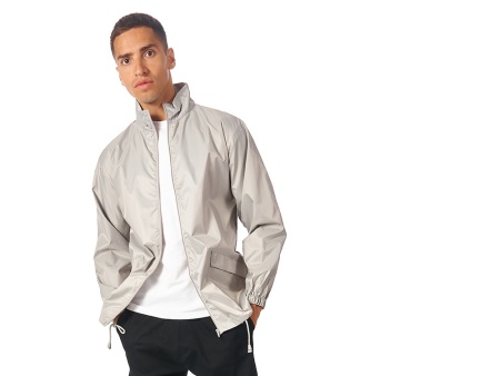 Ветровка Miami мужская с чехлом, серебристый Ветровка Miami мужская с чехлом, серебристый