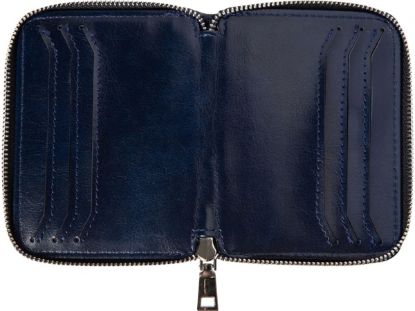 Картхолдер на молнии для 8 пластиковых карт с RFID защитой Fabrizio, синий Картхолдер на молнии для 8 пластиковых карт с RFID защитой Fabrizio, синий