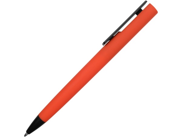 Ручка пластиковая soft-touch шариковая Taper, красный/черный Ручка пластиковая soft-touch шариковая Taper, красный/черный
