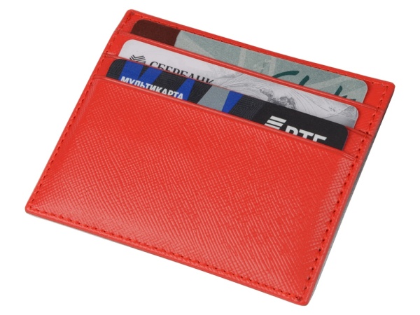 Чехол для карточек и купюр Weekend из ПВХ, красный Чехол для карточек и купюр Weekend из ПВХ, красный