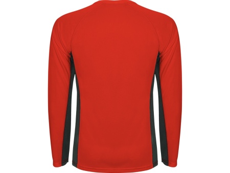 Футболка Shanghai  мужская с длинным рукавом, красный/графитовый