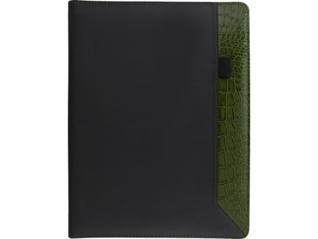 Папка для документов Nadine, черный/зеленый