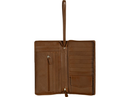 Трэвел-портмоне, коричневый