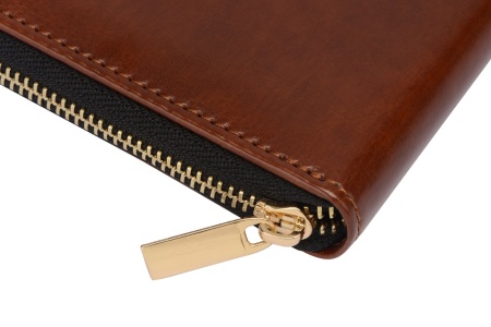Бизнес-блокнот на молнии А5 Fabrizio, 80 листов,  коричневый Бизнес-блокнот на молнии А5 Fabrizio, 80 листов,  коричневый