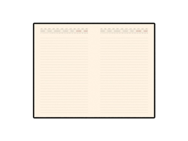 Ежедневник недатированный А5 Marseille, красный Ежедневник недатированный А5 Marseille, красный