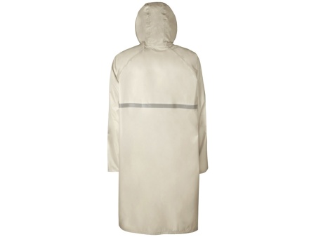 Длиный дождевик Lanai  из полиэстера со светоотражающей тесьмой, молочный Длиный дождевик Lanai  из полиэстера со светоотражающей тесьмой, молочный