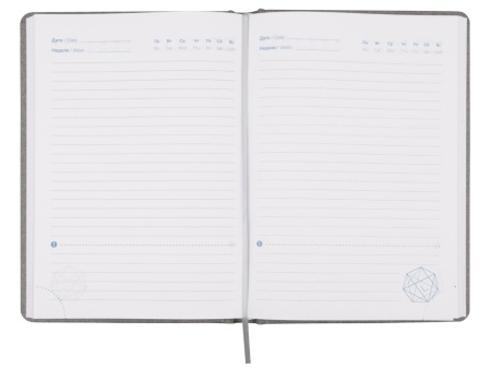 Ежедневник недатированный А5 Raw AR, светло-серый Ежедневник недатированный А5 Raw AR, светло-серый
