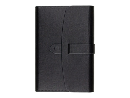 Ежедневник недатированный А5 Senate с магнитным клапаном, черный Ежедневник недатированный А5 Senate с магнитным клапаном, черный