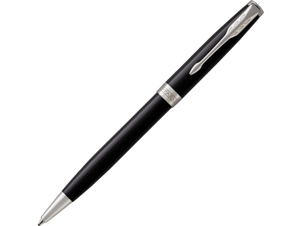 Ручка шариковая Parker Sonnet Core Black Lacquer CT, черный/серебристый Ручка шариковая Parker Sonnet Core Black Lacquer CT, черный/серебристый