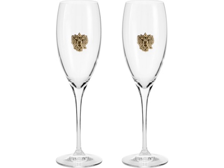 Набор бокалов для шампанского За Россию Chinelli