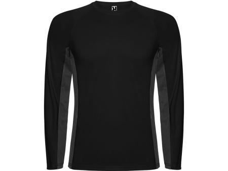 Футболка Shanghai  мужская с длинным рукавом, черный/графитовый