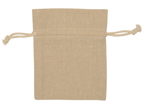 Мешочек подарочный, лен, малый, натуральный Мешочек подарочный, лен, малый, натуральный