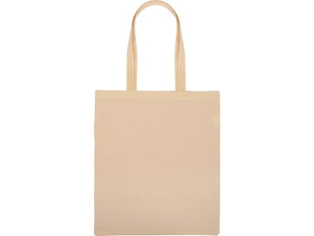 Сумка для шопинга Twin двухцветная из хлопка, 180 г/м2, красный/натуральный