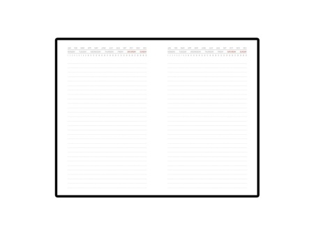 Ежедневник недатированный с индексами А5 Bergamo, черный