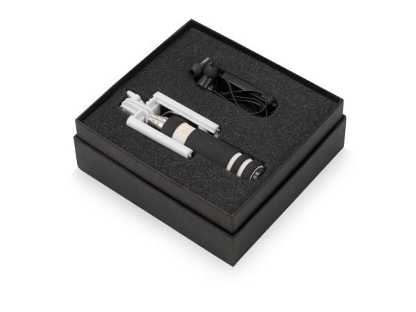 Подарочный набор Selfie с Bluetooth наушниками и моноподом