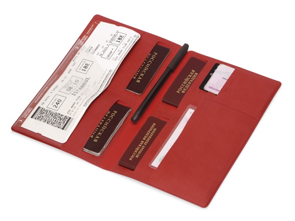 Семейный органайзер для путешественника Favor, красный Семейный органайзер для путешественника Favor, красный