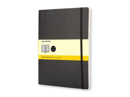 Записная книжка Moleskine Classic Soft (в клетку), ХLarge (19х25 см), черный Записная книжка Moleskine Classic Soft (в клетку), ХLarge (19х25 см), черный