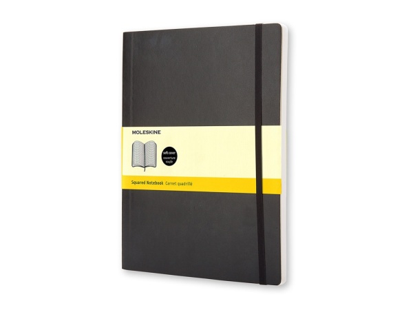 Записная книжка Moleskine Classic Soft (в клетку), ХLarge (19х25 см), черный Записная книжка Moleskine Classic Soft (в клетку), ХLarge (19х25 см), черный