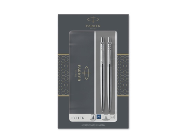 Набор Parker Jotter Core Stainless Steel CT ручка шариковая, карандаш механический Набор Parker Jotter Core Stainless Steel CT ручка шариковая, карандаш механический