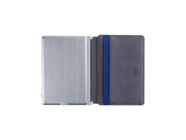 Портмоне с зарядным устройством INE, 3000 mAh, серый Портмоне с зарядным устройством INE, 3000 mAh, серый