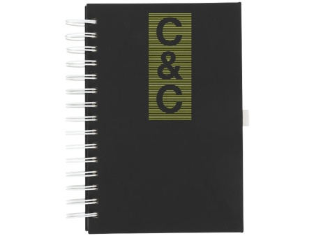 Блокнот Wiro, черный/белый Блокнот Wiro, черный/белый