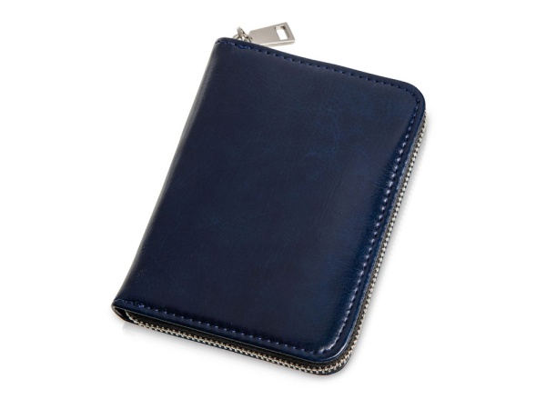 Картхолдер на молнии для 8 пластиковых карт с RFID защитой Fabrizio, синий Картхолдер на молнии для 8 пластиковых карт с RFID защитой Fabrizio, синий