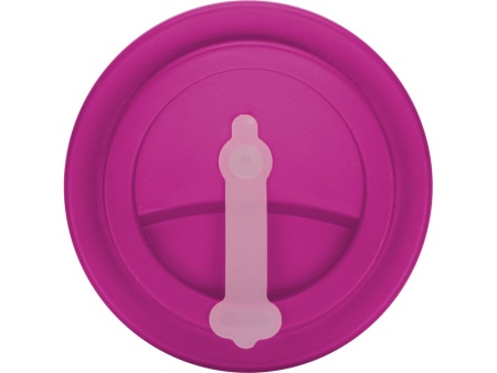 Пластиковый стакан Take away с двойными стенками и крышкой с силиконовым клапаном, 350 мл, белый/фуксия Пластиковый стакан Take away с двойными стенками и крышкой с силиконовым клапаном, 350 мл, белый/фуксия