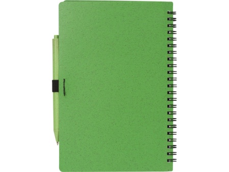 Блокнот А5 Toledo M, зеленый + ручка шариковая Pianta из пшеничной соломы, зеленый Блокнот А5 Toledo M, зеленый + ручка шариковая Pianta из пшеничной соломы, зеленый