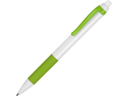 Ручка пластиковая шариковая Centric, белый/зеленое яблоко Ручка пластиковая шариковая Centric, белый/зеленое яблоко