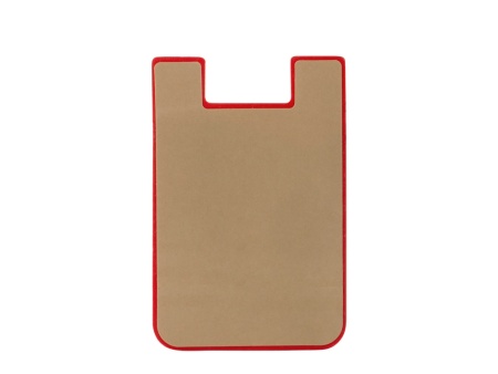 Картхолдер с креплением на телефон Gummy, красный