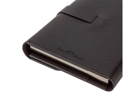 Ежедневник недатированный А5 Senate с магнитным клапаном, черный Ежедневник недатированный А5 Senate с магнитным клапаном, черный