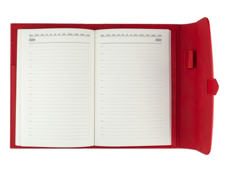 Ежедневник недатированный А5 Senate с магнитным клапаном, красный Ежедневник недатированный А5 Senate с магнитным клапаном, красный