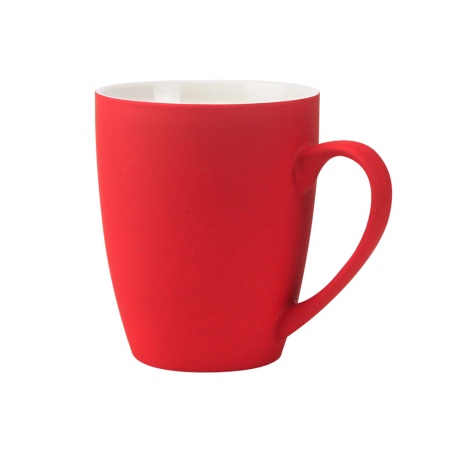 Кружка Elegante, софт-тач, 350мл,  красная