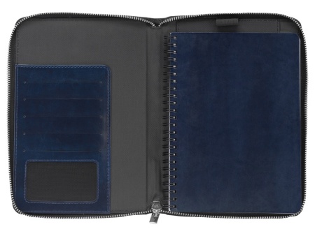 Бизнес-блокнот на молнии А5 Fabrizio с RFID защитой Бизнес-блокнот на молнии А5 Fabrizio с RFID защитой